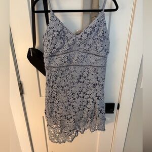 Abercrombie & Fitch Lace Dress in Light Blue